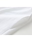 baratos design de vestidos de algodão e linho-Mulheres Vestido branco Vestido de linho Camisetão Minivestido Botão Básico Diário Colarinho de Camisa Manga 3/4 Verão Primavera Preto Branco Tecido
