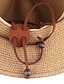 abordables Sombreros de paja-Mujer Sombrero Sombrero de copa Sombrero para el sol Portátil Protección Solar Transpirable Calle Diario Fin de semana Color puro Color puro