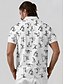 abordables Hauts-Homme T-shirt POLO Noir Blanche Manche Courte Top Tenue de golf Vêtements Tenues Porter des vêtements