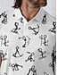 abordables Hauts-Homme T-shirt POLO Noir Blanche Manche Courte Top Tenue de golf Vêtements Tenues Porter des vêtements