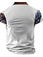 abordables Polo Patriotique 250-Polo pour hommes drapeau américain 250e anniversaire T-shirts de golf à manches courtes chemises à col streetwear vêtements de vacances tenues de fête impression 3D boutons printemps et été bleu blanc