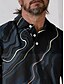 abordables Hauts-Homme T-shirt POLO Noir Manche Courte Top Tenue de golf Vêtements Tenues Porter des vêtements