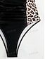 cheap One-piece swimsuits-Women&#039;s Swimwear One Piece Swimsuit Ruched Leopard Stylish Summer Beach Bathing Suits