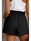 voordelige Bermuda-shorts-Dames Korte broek Casual / Dagelijks Korte Effen Trekkoord Zijzakken Ademend Comfortabel Inelastisch Weekend Zwart blauw Groen Khaki Zomer Normale pasvorm