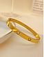 baratos Acessórios para mulheres-Mulheres Bracelete Prata Rosa Dourado Dourado Aço Titânio Elegante Moda