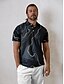 abordables Hauts-Homme T-shirt POLO Noir Manche Courte Top Tenue de golf Vêtements Tenues Porter des vêtements