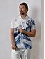 abordables Hauts-Homme T-shirt POLO Bleu Manche Courte Top Tenue de golf Vêtements Tenues Porter des vêtements