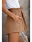 voordelige Bermuda-shorts-Dames Korte broek Casual / Dagelijks Korte Effen Trekkoord Zijzakken Ademend Comfortabel Inelastisch Weekend Zwart blauw Groen Khaki Zomer Normale pasvorm