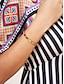baratos Acessórios para mulheres-Mulheres Bracelete Prata Rosa Dourado Dourado Aço Titânio Elegante Moda