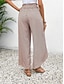 abordables jambe large et taille haute-Femme Ample Pantalon Vêtement de rue Décontractées Longue Taille haute Géométrique Poche Imprimé Conception de cordon élastique Respirabilité Doux Micro-élastique Vacances Plein Air Usage quotidien