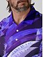 abordables Hauts-Homme T-shirt POLO Violet Manche Courte Top Tenue de golf Vêtements Tenues Porter des vêtements