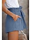 voordelige Bermuda-shorts-Dames Korte broek Casual / Dagelijks Korte Effen Trekkoord Zijzakken Ademend Comfortabel Inelastisch Weekend Zwart blauw Groen Khaki Zomer Normale pasvorm