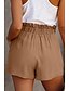 voordelige Bermuda-shorts-Dames Korte broek Casual / Dagelijks Korte Effen Trekkoord Zijzakken Ademend Comfortabel Inelastisch Weekend Zwart blauw Groen Khaki Zomer Normale pasvorm