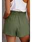 voordelige Bermuda-shorts-Dames Korte broek Casual / Dagelijks Korte Effen Trekkoord Zijzakken Ademend Comfortabel Inelastisch Weekend Zwart blauw Groen Khaki Zomer Normale pasvorm