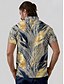 abordables Hauts-Homme T-shirt POLO Bleu de minuit Manche Courte Top Tenue de golf Vêtements Tenues Porter des vêtements