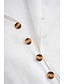 cheap Vacation-Men's Linen Shirt Summer Shirt Beach Wear Button Up Shirt Plain Vacation Curise Black White Pink Blue Short Sleeve Stand Collar Spring &amp; Summer Clothing Apparel Basic