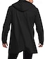 abordables Manteaux &amp; vestes-Homme Caban Trench du quotidien Vacances Automne hiver Polyester Doux Vêtements d&#039;extérieur Vêtement Tenue Mode Classique Plein Poche Capuche Double Boutonnage