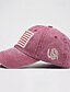 billige Baseballcaps for menn-Herre Baseballcaps Solhatt Trucker Hat Svart Gul Bomull Broderi Mote Fritid Gate Daglig Amerikansk amerikansk flagg Justerbare Solkrem Pustende