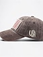 billige Baseballcaps for menn-Herre Baseballcaps Solhatt Trucker Hat Svart Gul Bomull Broderi Mote Fritid Gate Daglig Amerikansk amerikansk flagg Justerbare Solkrem Pustende