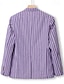 billiga Herrars klassiska kavajer-Herr Studenten Kavaj Formell kväll Bröllopsfest Födelsedagsfest Mode Ledigt Vår &amp; Höst 95 polyester 5 spandex Rand Ficka Ledigt / vardag Enkelknäppt Blazer Rodnande Rosa Blå Orange Grön