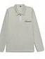 preiswerte Herren Klassisches Polo-Herren Poloshirt Zip Polo Outdoor Casual Kargen Viertel Postleitzahl Langarm Modisch Basic Solide / einfarbig Viertel Postleitzahl Frühling &amp; Herbst Regular Fit Schwarz Weiß Rosa Wein Dunkelmarine