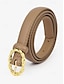 voordelige Dames riem-slanke damesriem van pu-leer met gouden gesp - voor jurken en casual outfits
