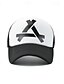 billige Baseballcaps for menn-Herre Snapback lue Baseballcaps Solhatt Trucker Hat Nettinghette Svart Hvit Bomull Netting Mesh tilbake Mote Fritid Gate Daglig Grafisk Justerbare Solkrem Pustende