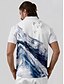 abordables Hauts-Homme T-shirt POLO Bleu Manche Courte Top Tenue de golf Vêtements Tenues Porter des vêtements