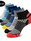 billiga herrstrumpor-Herr 6 par Multipack Socka Löparstrumpor Vardagliga strumpor Svart Vit Färg Geometrisk Sport &amp; Utomhus Dagligen Semester Grundläggande Medium Vår Höst Mode Ledigt