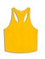 economico Canotte da palestra-Per uomo Canotta Maglietta smanicata Canottiera Maglietta senza maniche Senza Maniche Girocollo Tinta unita Muscolo Palestra Sportivo Nero Bianco Giallo Maglietta Top per Uomo