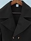abordables Gabardina para hombre-Hombre Abrigo Gabardina Diario Vacaciones Otoño invierno Poliéster Suave Ropa de calle Ropa Moda Clásico Plano Bolsillo Cuello Vuelto Botonadura Doble