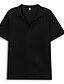 voordelige Klassieke polo voor heren-Voor heren POLO Shirt Golfshirt Casual Feestdagen Cubaanse kraag Revers Korte mouw Modieus Basic Effen Kleur Klassiek Zomer Normale pasvorm Licht Blauw Zwart Wit Donkerblauw Beige Grijs POLO Shirt