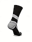 abordables chaussettes pour hommes-Homme 6 paires Paquets multiples Chaussettes Chaussettes de Course Chaussettes décontractées Noir + Blanc + Gris Noir Couleur Bloc de couleur Plein Sport &amp; Loisir du quotidien Vacances Basique Moyen