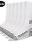 abordables chaussettes pour hommes-Homme 6 paires Paquets multiples Chaussettes Chaussettes de Course Chaussettes décontractées Noir + Blanc + Gris Noir Couleur Bloc de couleur Plein Sport &amp; Loisir du quotidien Vacances Basique Moyen