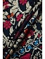 cheap Print Dresses-Women&#039;s Satin Shift Dress Ditsy Floral Print V Neck Maxi Dress Boho Vacation Short Sleeve Summer