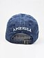 billige Baseballcaps for menn-Herre Baseballcaps Solhatt Trucker Hat Svart Gul Bomull Broderi Mote Fritid Gate Daglig Amerikansk amerikansk flagg Justerbare Solkrem Pustende