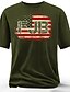 levne Pánské grafické tričko-Patriotické trička pro muže americká US vlajka T tričko krátký rukáv T tričko 3D tisk Crew Neck tričko móda každodenní základní ulice casual denně černé červené modré letní jarní všechny sezóny