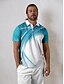abordables Hauts-Homme T-shirt POLO Bleu Manche Courte Top Tenue de golf Vêtements Tenues Porter des vêtements