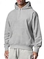 cheap Basic Hoodie Sweatshirts-Men&#039;s Hoodie Black White Pink Light Grey Dark Gray Hooded Plain Pocket Sports &amp; Outdoor Daily Holiday Streetwear Basic Casual Spring &amp;  Fall Clothing Apparel Hoodies Sweatshirts