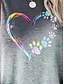abordables T-shirt Art &amp; Design-t-shirt femme décontracté imprimé manches courtes hauts réguliers col rond quotidien rouge bleu vert gris été