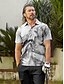 abordables Hauts-Homme T-shirt POLO Bleu Manche Courte Top Tenue de golf Vêtements Tenues Porter des vêtements