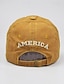 billige Baseballcaps for menn-Herre Baseballcaps Solhatt Trucker Hat Svart Gul Bomull Broderi Mote Fritid Gate Daglig Amerikansk amerikansk flagg Justerbare Solkrem Pustende