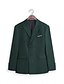 abordables Costumes formels-Costumes de mariage pour hommes Homecoming costumes noir blanc affaires formelles couleur unie coupe ajustée 2 pièces double boutonnage six boutons