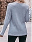 cheap Textured Tops-Women&#039;s Blouse Buttoned  Asymmetric Work Stylish Modern Long Sleeve Red Spring Fall