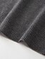 economico maglione pullover da uomo-Per uomo Pullover Maglione Maglione lavorato a maglia A coste Maglia Standard Lavorato a maglia Liscio A V Di tendenza Essenziale Da tutti i giorni Appuntamento Abbigliamento Autunno inverno Nero
