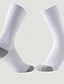 abordables chaussettes pour hommes-Homme 3 paires Paquets multiples Chaussettes Chaussettes de Course Chaussettes longues Blanc + Blanc + Noir Noir Couleur Bloc de couleur Sport &amp; Loisir du quotidien Vacances Basique Moyen Printemps