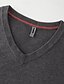 economico maglione pullover da uomo-Per uomo Pullover Maglione Maglione lavorato a maglia A coste Maglia Standard Lavorato a maglia Liscio A V Di tendenza Essenziale Da tutti i giorni Appuntamento Abbigliamento Autunno inverno Nero