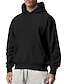 cheap Basic Hoodie Sweatshirts-Men&#039;s Hoodie Black White Pink Light Grey Dark Gray Hooded Plain Pocket Sports &amp; Outdoor Daily Holiday Streetwear Basic Casual Spring &amp;  Fall Clothing Apparel Hoodies Sweatshirts