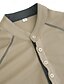 baratos Camiseta Henley Casual-Homens Camiseta Camisa Waffle Henley Camisa Henley T-shirt Camisa de manga longa Bloco de cor Henley Rua Férias Manga Longa Patchwork Roupa Moda Designer Básico