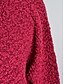 abordables Cardigans et vêtements d&#039;extérieur-Femme Gilet Cardigan mode Couleur unie Grosse maille Ouvrir le devant Poche manche longue Hauts longs Tricoter Travail Noir Rose Claire Printemps Automne